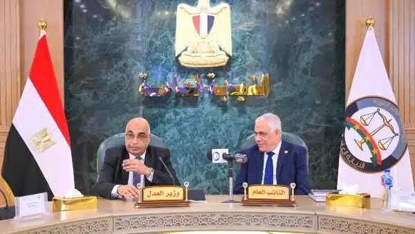 النائب العام يستقبل وزير العدل بمناسبة بدء العام القضائي