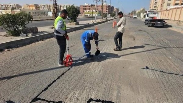زيارة رئيس حي شمال الغردقة لشارع الحجاز