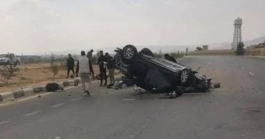 مصرع شخص وإصابة آخرين في حادث انقلاب سيارة بالشرابية