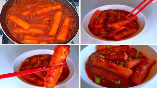 تحضير كعك الأرز الكوري توكبوكي بخطوات سهلة