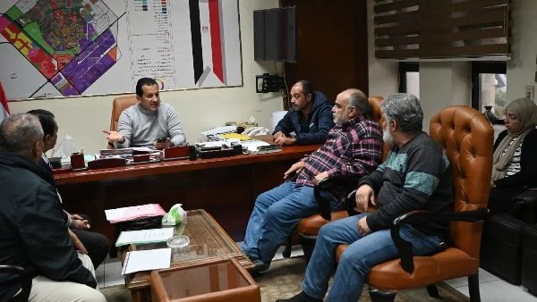 لقاء رئيس جهاز العاشر من رمضان مع اتحاد شاغلي واحة المدائن