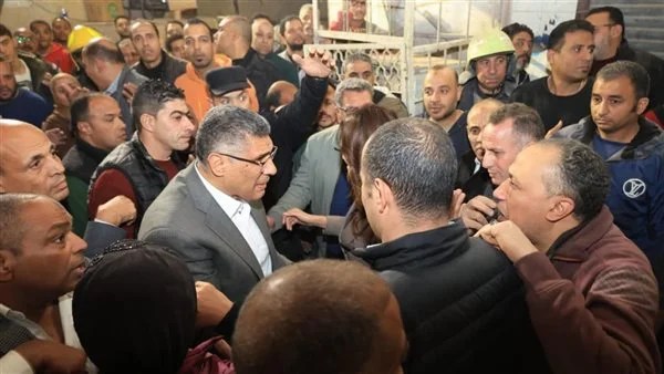 محافظ الجيزة يتفقد مصابي عقار إمبابة المنهار