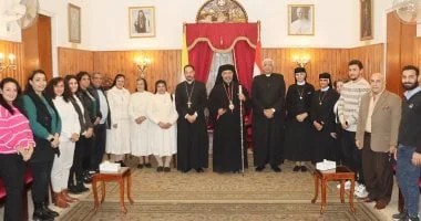 استقبال البطريرك للأقباط الكاثوليك بمناسبة عيد الميلاد