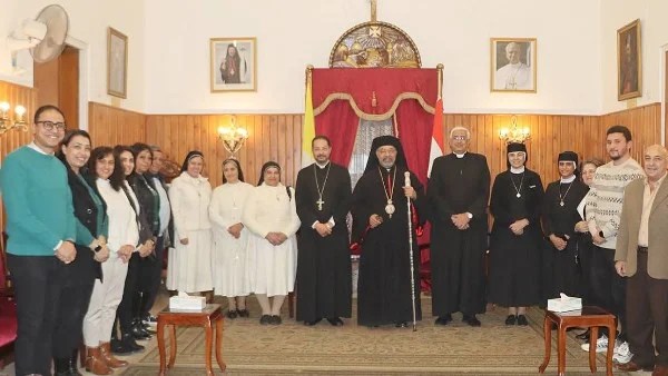 احتفال بعيد الميلاد مع الأنبا إبراهيم إسحق
