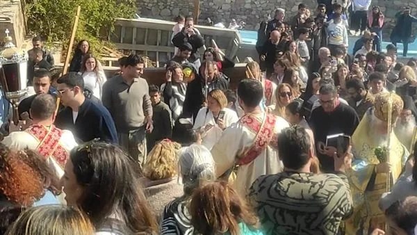 احتفال طائفة الروم الأرثوذكس بعيد الغطاس في طور سيناء