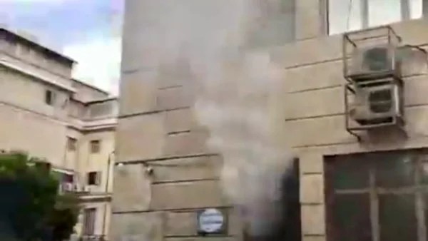 إخماد حريق في معهد الخدمة الاجتماعية بالإسكندرية