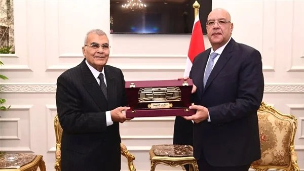 استقبل المستشار هشام بدوي رئيس مجلس النواب وفد مجلس الشيوخ