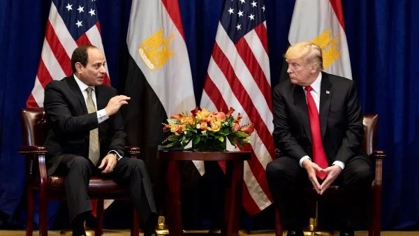 جهود الرئيس السيسي وترامب في وقف الحرب بغزة