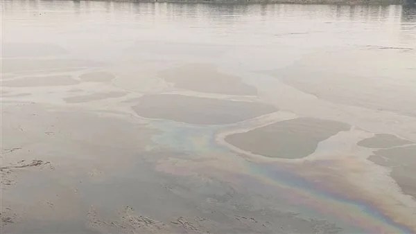 محاولات السيطرة على بقعة زيتية بنهر النيل في إسنا