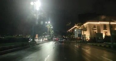 أمطار متفاوتة الشدة بالقاهرة والجيزة