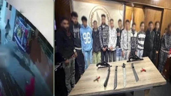 التحقيق مع المتهمين بمطاردة شخص بأسلحة بيضاء