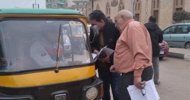ترقيم التوك توك في زفتى لتعزيز الانضباط المروري