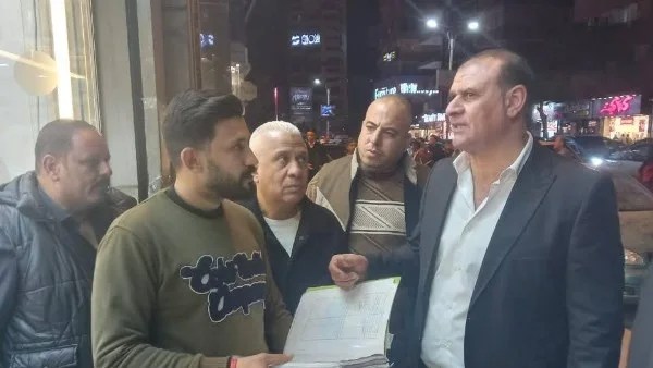 غلق منشآت مخالفة في أرض اللواء لحماية المواطنين