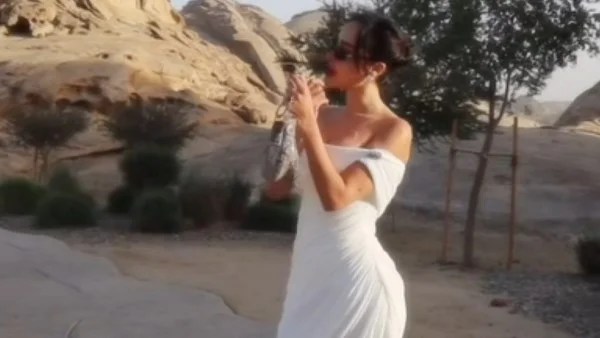 بسمة بوسيل تتألق بفستان أبيض على إنستجرام