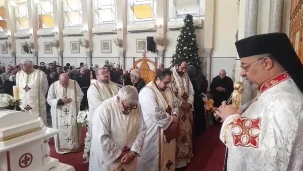 قداس وجناز الأب بيشوي عبد المسيح في الإسكندرية