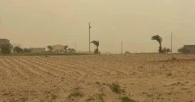رياح شديدة وأتربة تعصف بشمال سيناء