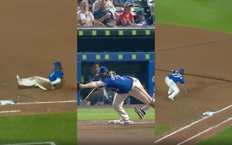 Vladimir guerrero jr. Se ganó elogios por magnifica jugada defensiva en la inicial