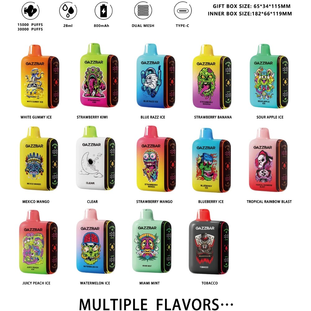 Same day vape delivery Dubai rocket - Gazzbar Rocket 20000 Puffs Dual Mesh 10K/20K 2% 5% Low Nicotine ...