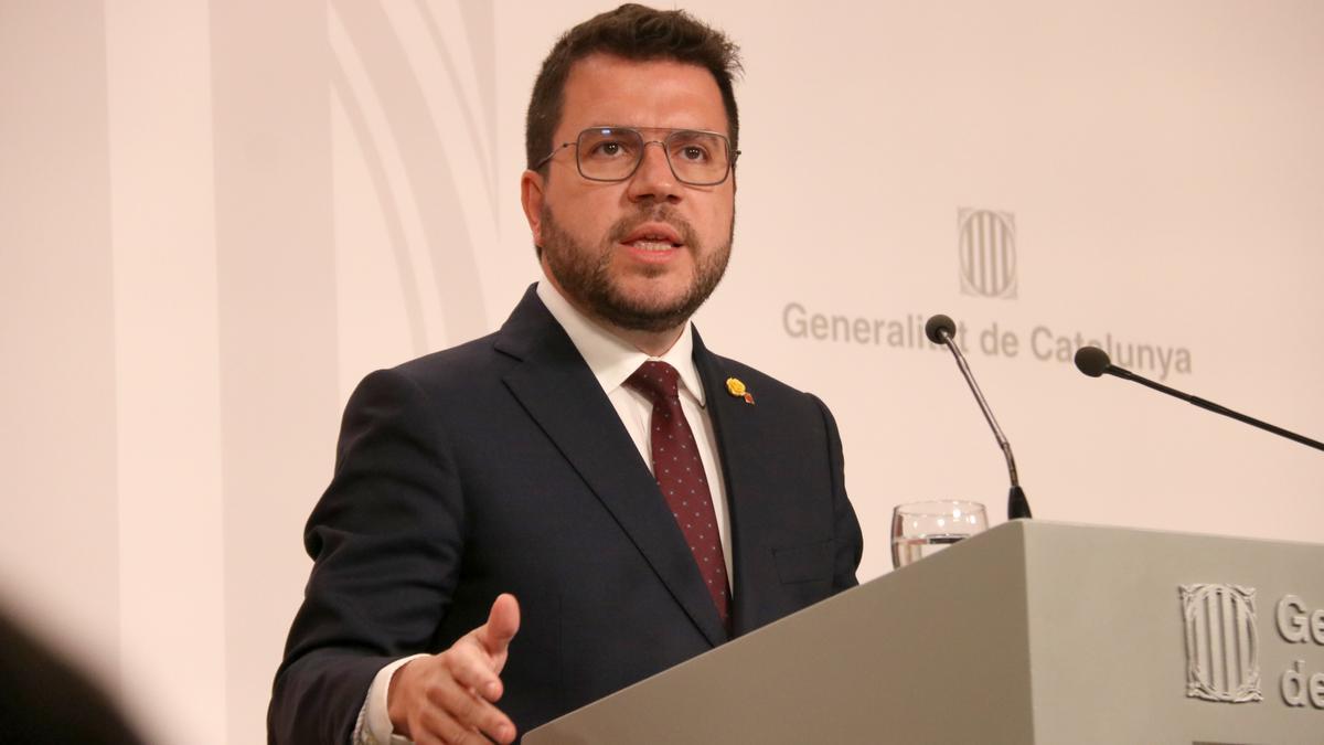 Pere Aragonès inicia el plan para presentar una propuesta de referéndum al Gobierno en 2024