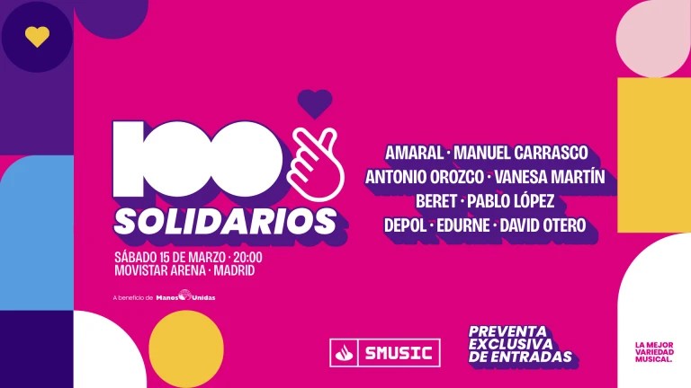 ‘CADENA 100: SOLIDARIOS’, el concierto benéfico vuelve un año más a Madrid