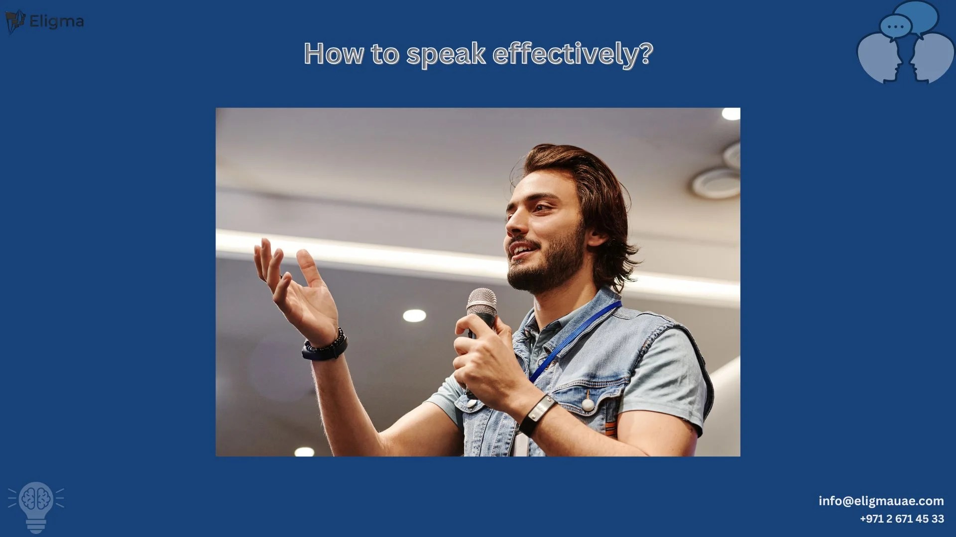 How to speak effectively