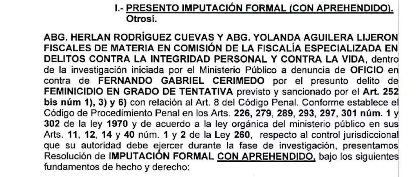 image-85 La Fiscalía de Bolivia pidió que Fernando Cerimedo quede detenido sin plazo por intento de femicidio