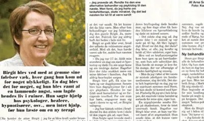 Birgit taler om angst og terapi i Familie Journalen