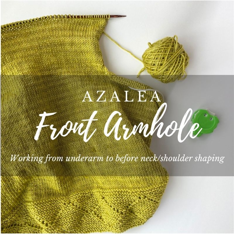 Front Armhole in Azalea – Elizabeth Smith Knits
