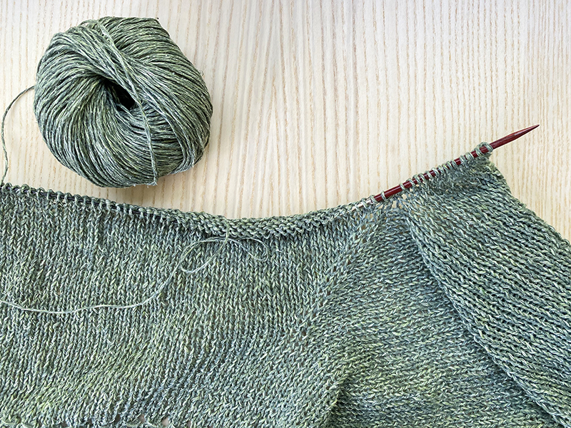 Working Back Underarm of Cruel Summer – Elizabeth Smith Knits