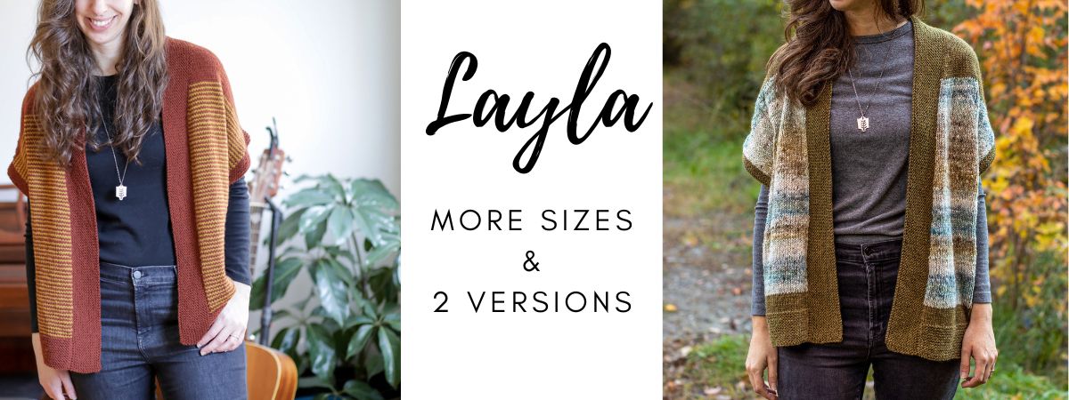 New and improved Layla – Elizabeth Smith Knits