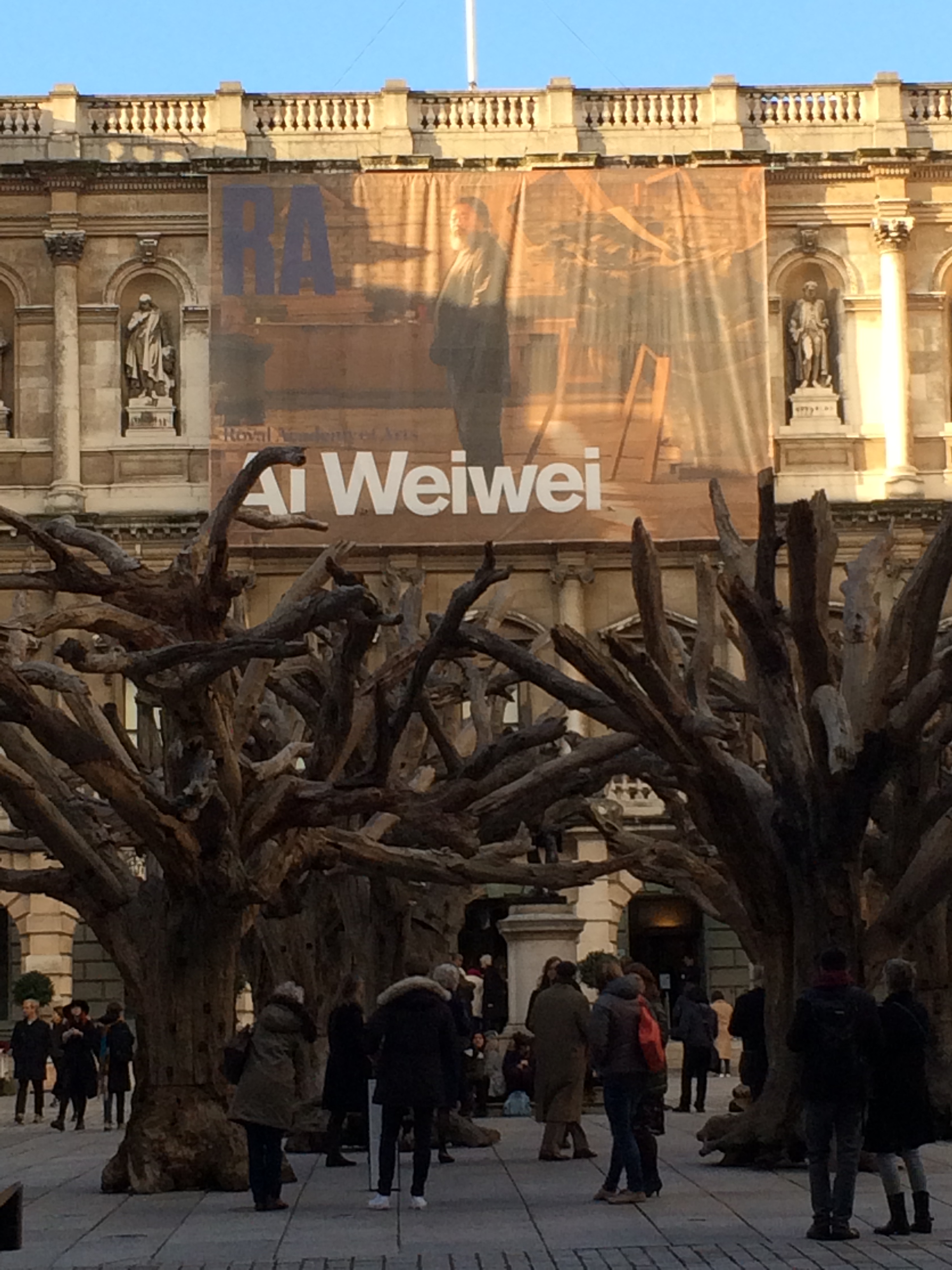 Royal Academy of Art - Ai Weiwei's man made forest installation