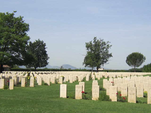 Cassino cemetery graves