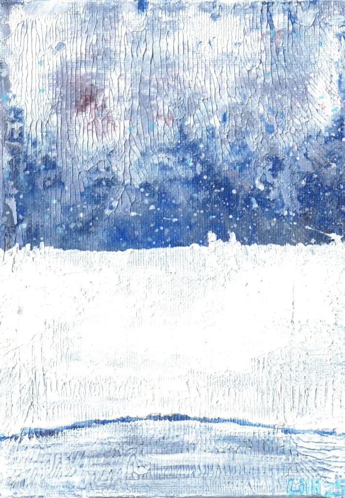 Erin Lilli Winterscape Study #1, 2025 Acrylic on 5" × 7" canvas panel A0507CP25LS01