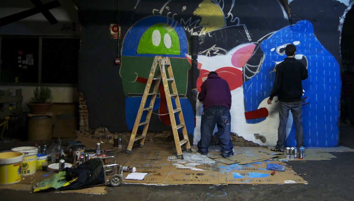 dingo + sabek en el muro chusco