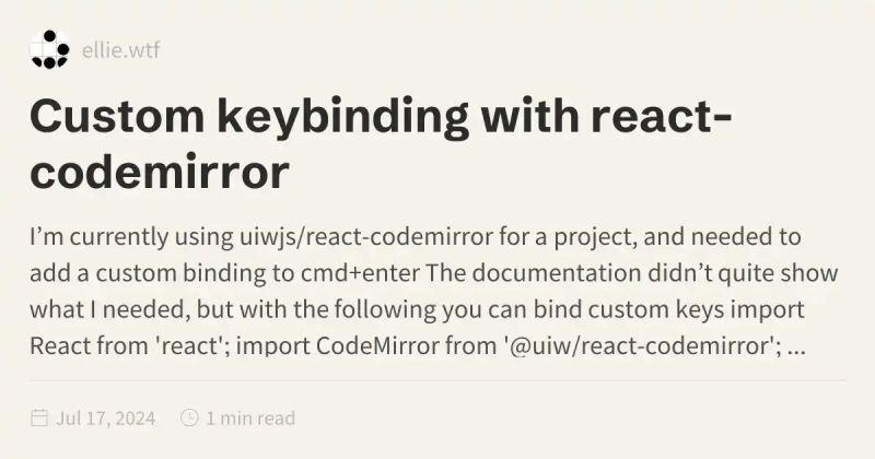 Codemirror Toolkit React A Small And Flexible Solution For Binding - Best Colorful Illustrations in 8K