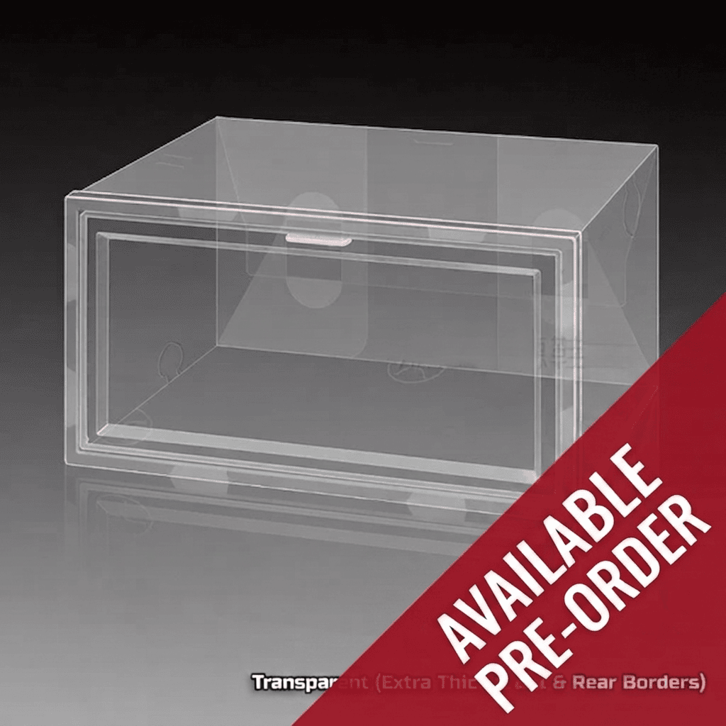 Single Frame Transaprent Shoe Box Side Opening