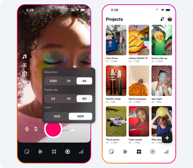 Edits, app de Instagram (Meta)