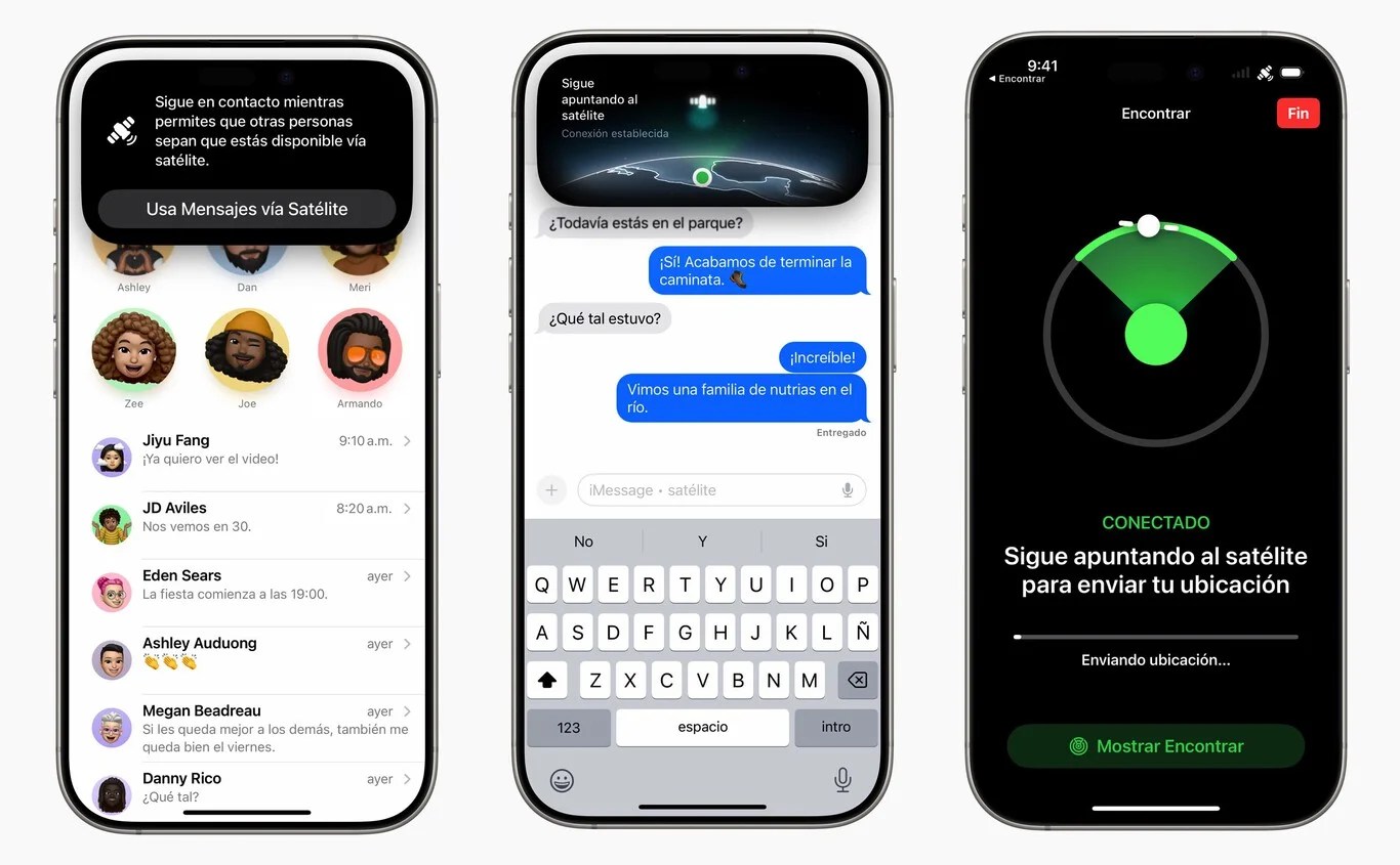 iPhone ya permite mensajes y ubicación vía satélite en México