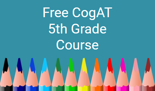 CogAT 5th Grade Free Course