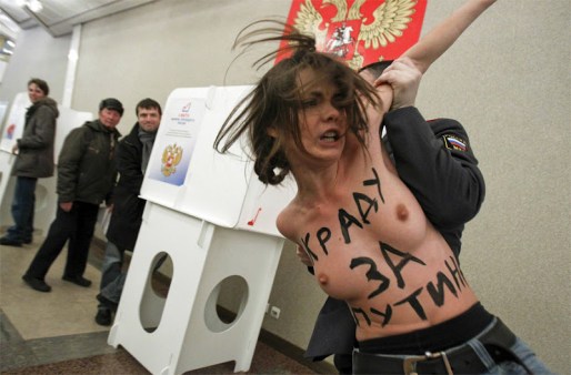 FEMEN protesta contra Putin