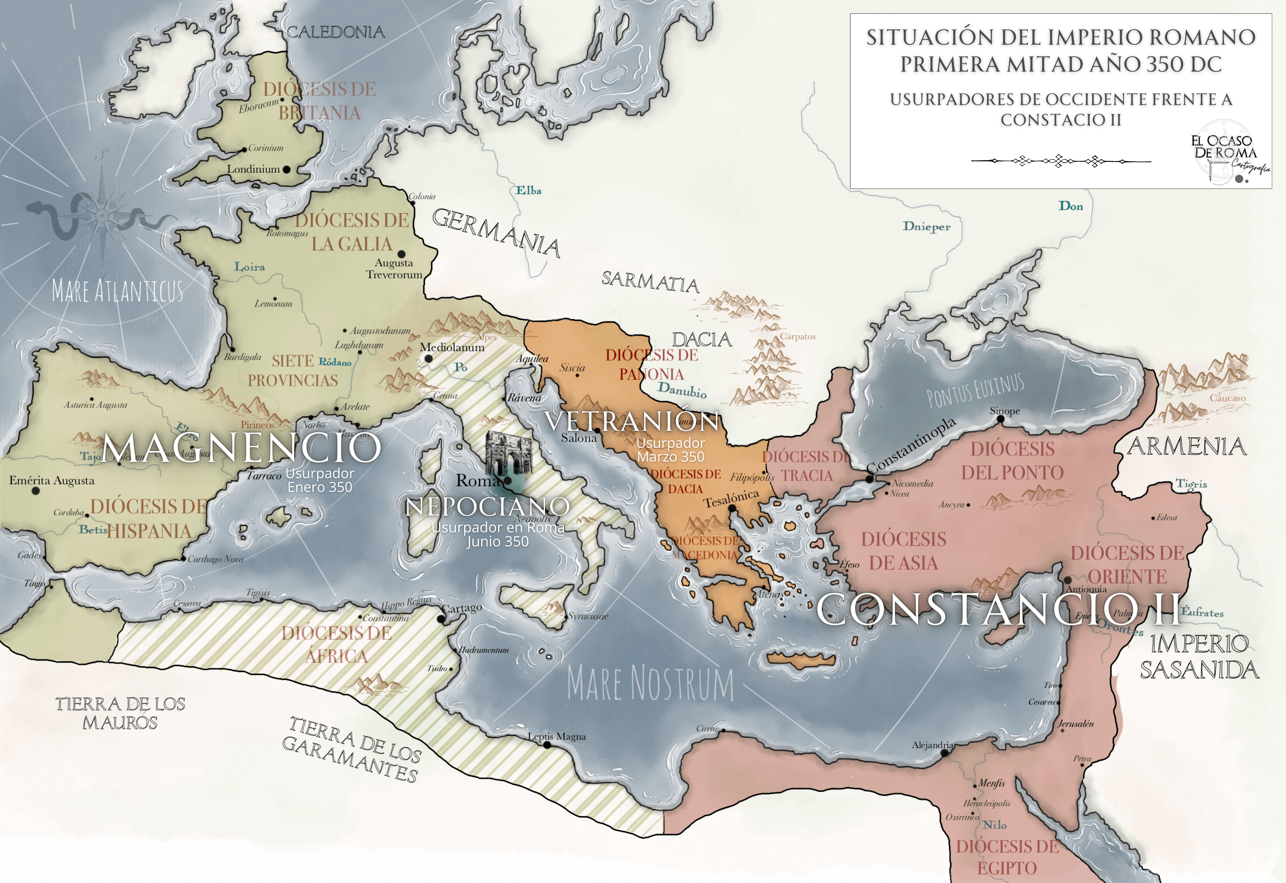 Mapas y Cartografía – El Ocaso De Roma, image size:4200x2883