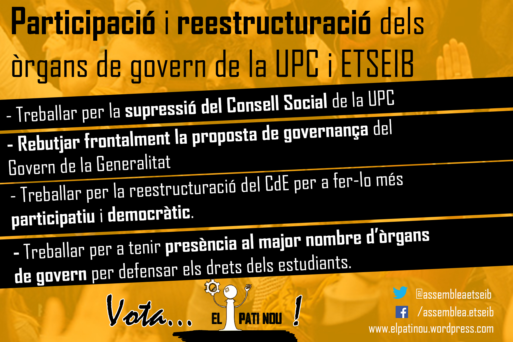 Cartell òrgans UPC