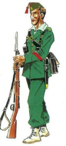 Cabo. Uniforme legionario.Campaña Sidi Ifni . [Historia y Guerra.net]