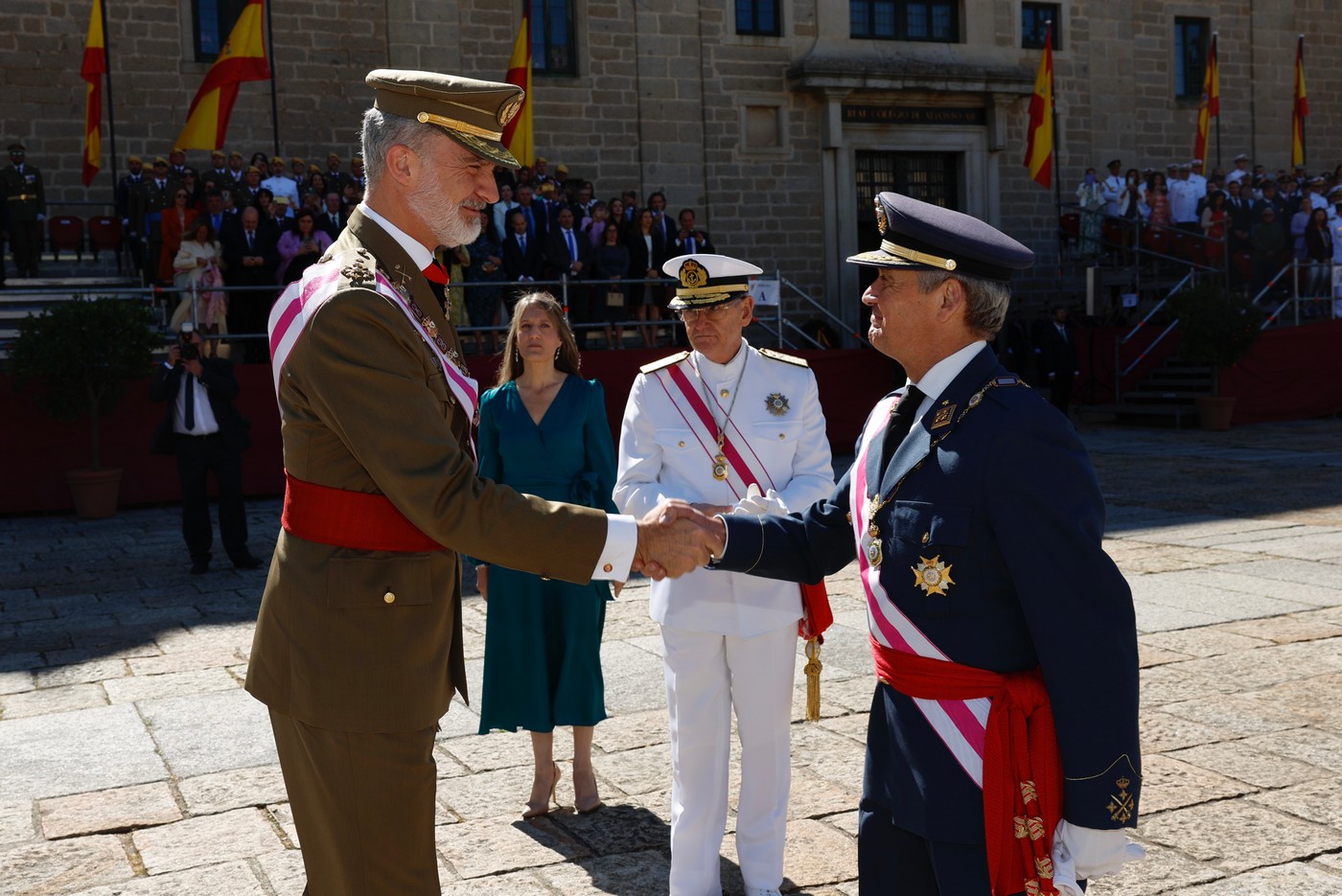 Felipe VI durante un Capítulo de la Real y Militar Orden de San Hermenegildo en el Real Monasterio de San Lorenzo de El Escorial.