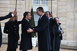 Felipe VI junto al presidente de la República Francesa, Emmanuel Macron, en una fotografía de archivo.