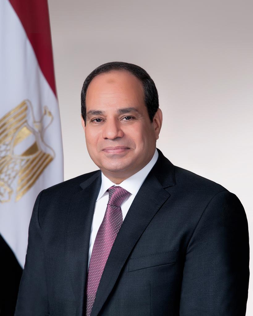 Retrato oficial del presidente egipcio Abdel Fattah al-Sisi.