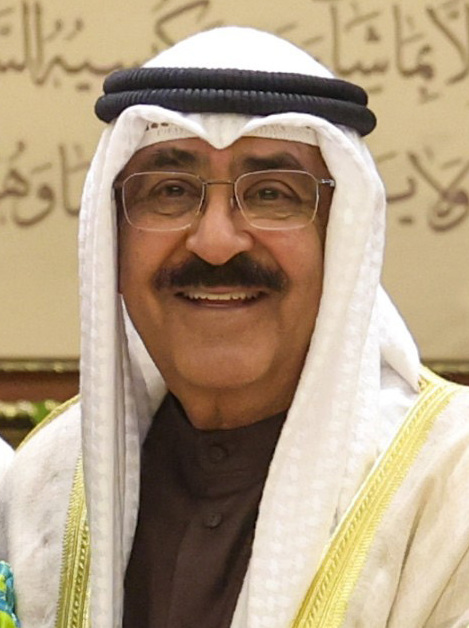 El emir Mishal Al-Ahmad Al-Jaber Al-Sabah de Kuwait durante un acto oficial en diciembre de 2024.
