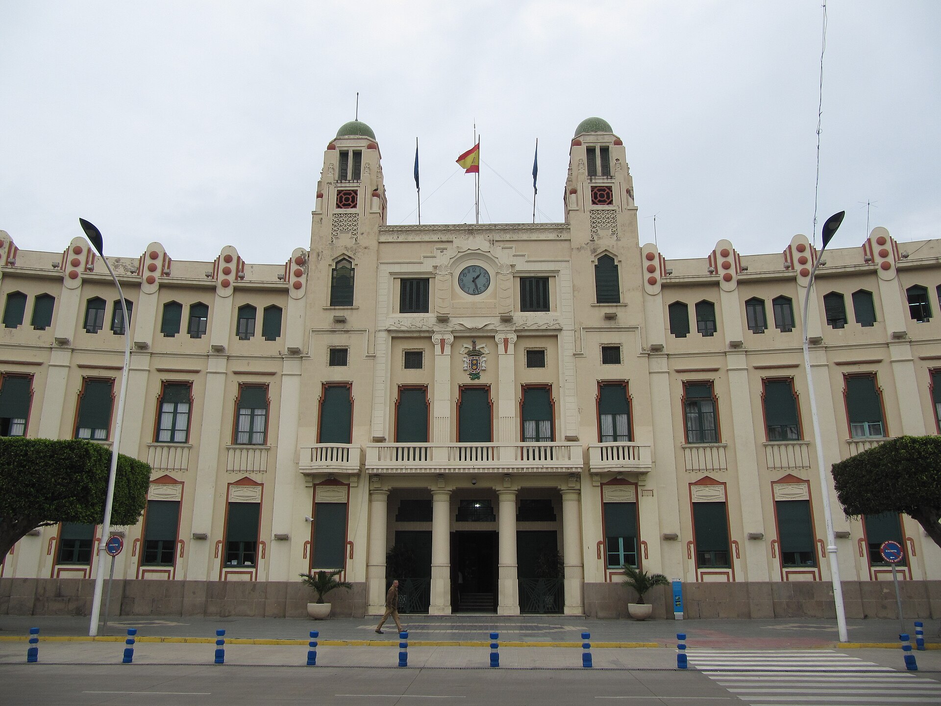 Palacio de la Asamblea de Melilla, sede de la recepción institucional a los Reyes.