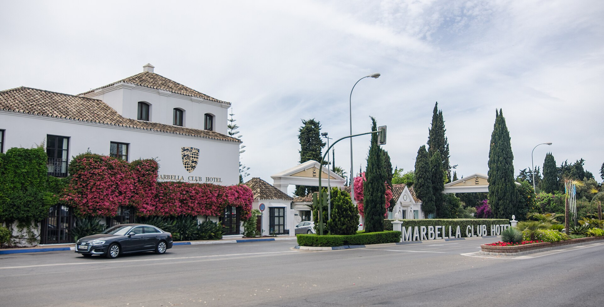 Vista del Marbella Club Hotel en Marbella, establecimiento vinculado durante décadas a la trayectoria del conde Rudi de Schönburg.