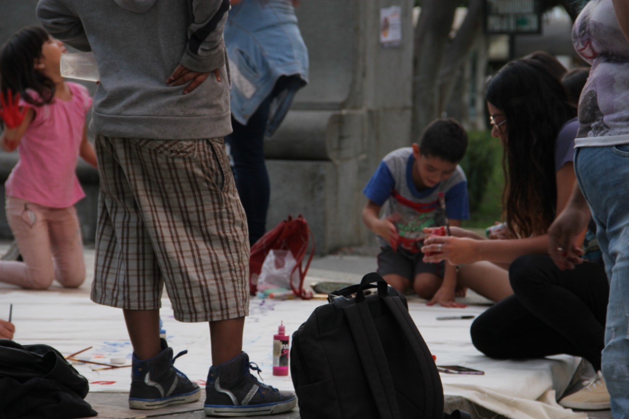 , Feministas realizan mural visibilizando la violencia de género en Ciudad Guzmán